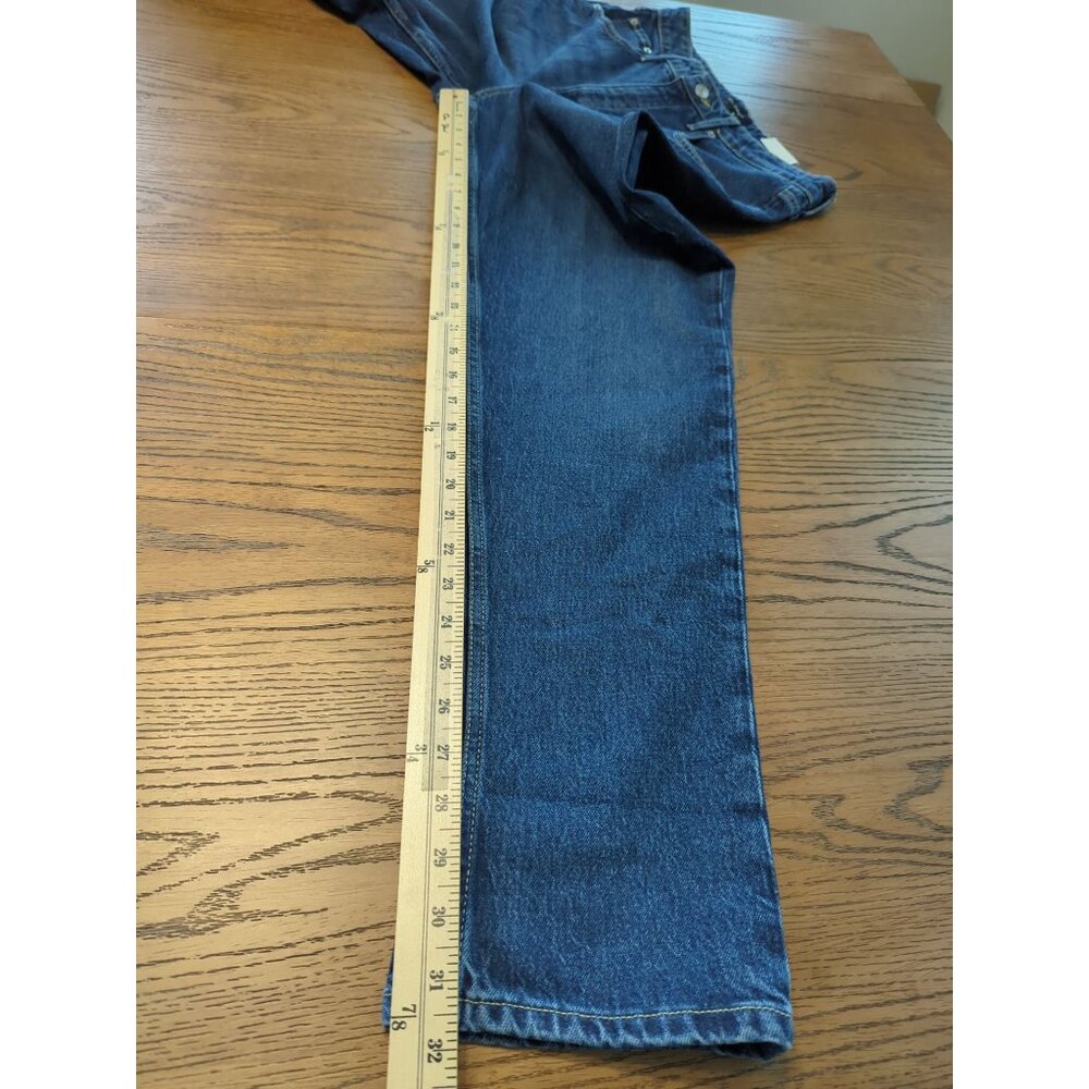 Free Assembly Super High Rise Straight dark wash Womens Jeans size 12 - Picture 11 of 16